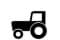 Traktor icon monochrom