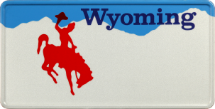 Funschild-USA Wyoming 303x153mm thumb
